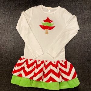 Jack & Nicole Christmas Tree Dress 🎄Red & Lime green, super sweet 🥰 Sz 8
